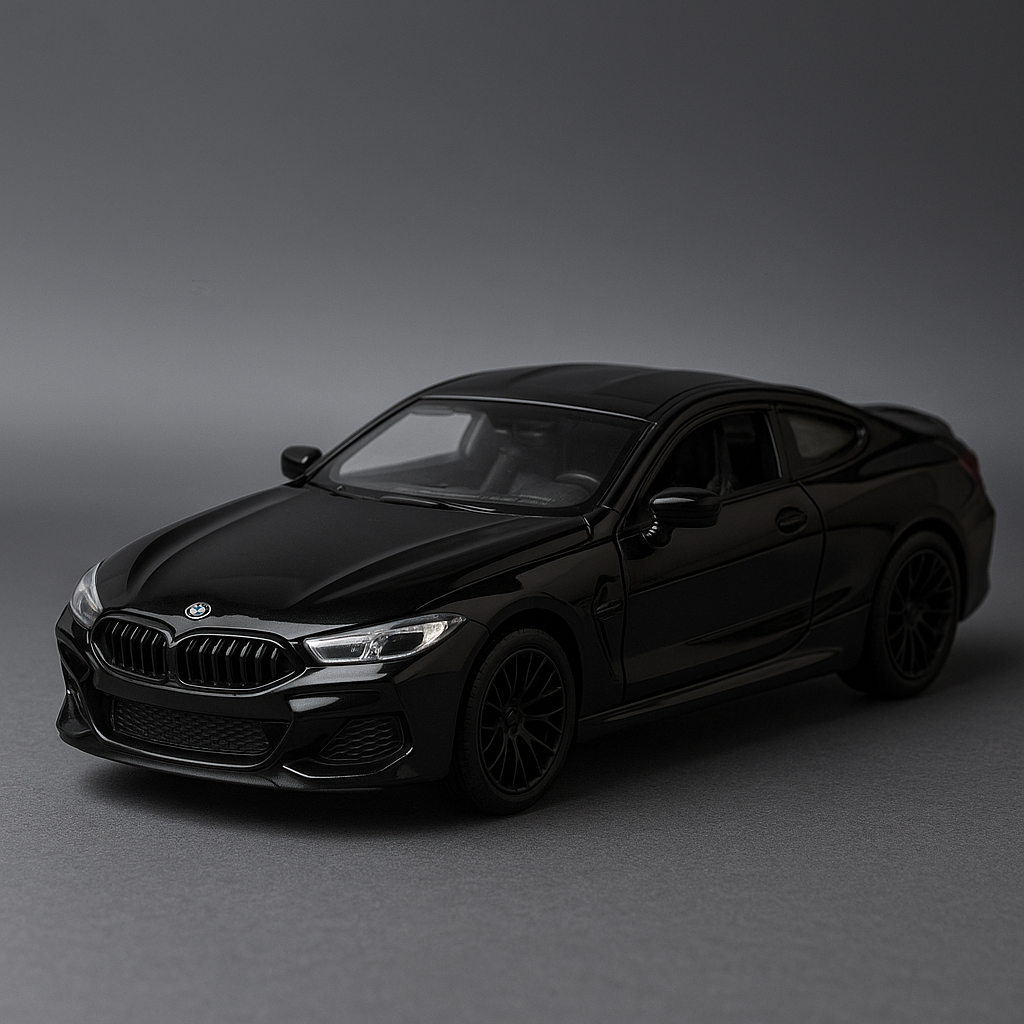 BMW Die-Cast Model Car 1:32 | Pull-Back Toy with Lights & Sound (Black)