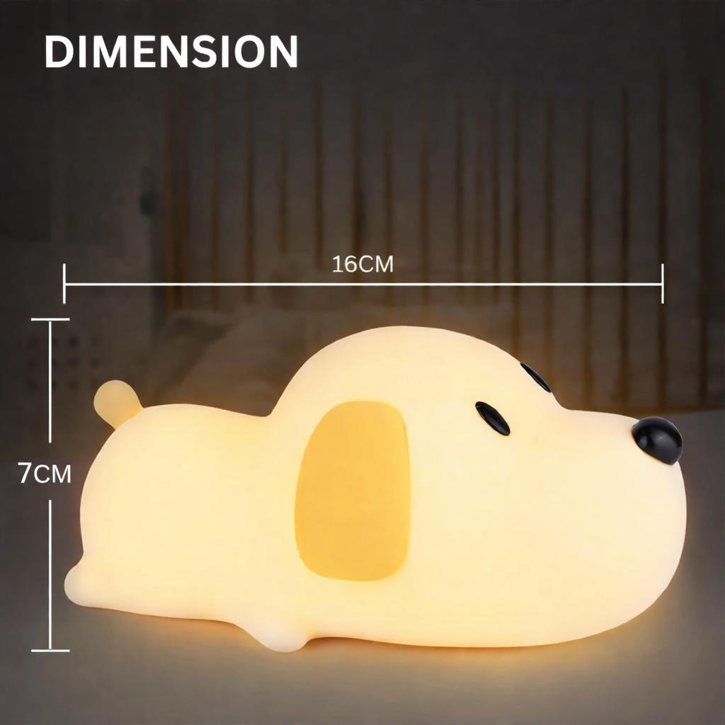 Kidara Puppy Silicone LED Night Light for Kids