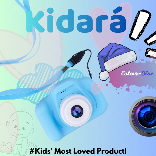 Digital Toy Camera for Kids | Ages 3+ (Blue)