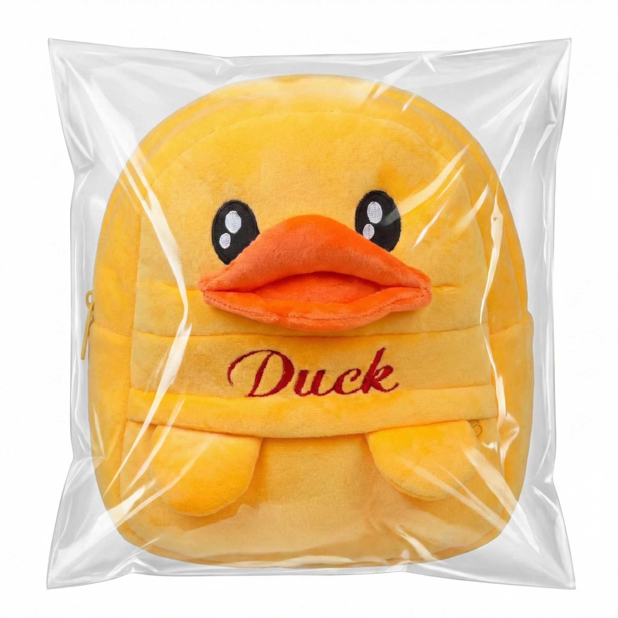 Kidara Duck Kids Plush Backpack – Yellow