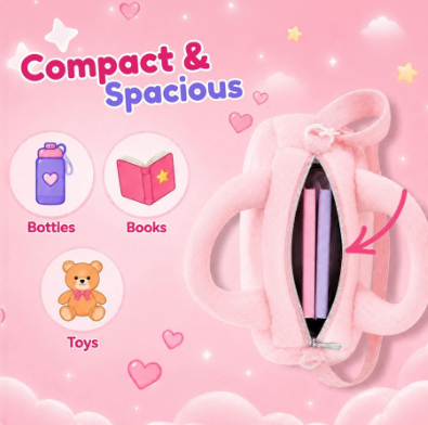 Kidara Unicorn Kids Sling Bag (Baby Pink)